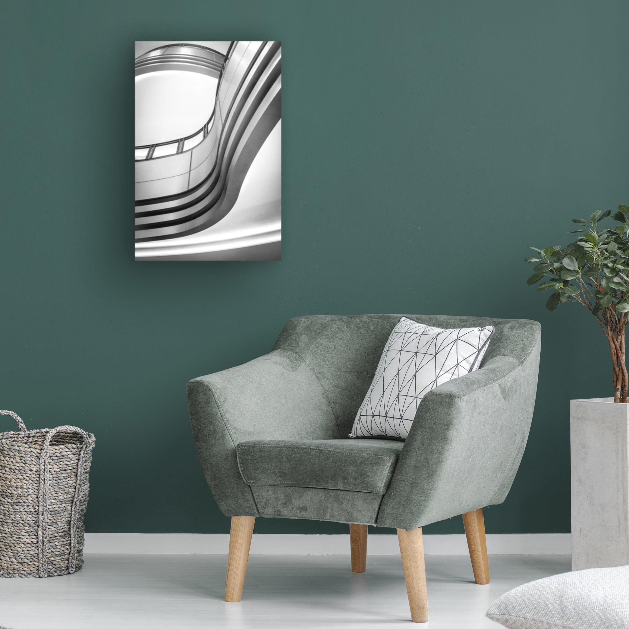 Canvas Wall Art - Nob Noza 'Undulation' Wall Art for Living Room, Bedroom, or Office Décor by Trademark Fine Art - 12 x 19 Inches