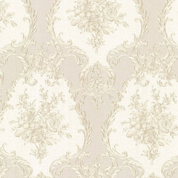Mirage Viola Damask Wallpaper
