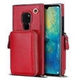 thumbnail image 1 of Funda tipo cartera para Huawei Mate 20 con tarjetero y correa para el hombro para mujer, 1 of 5