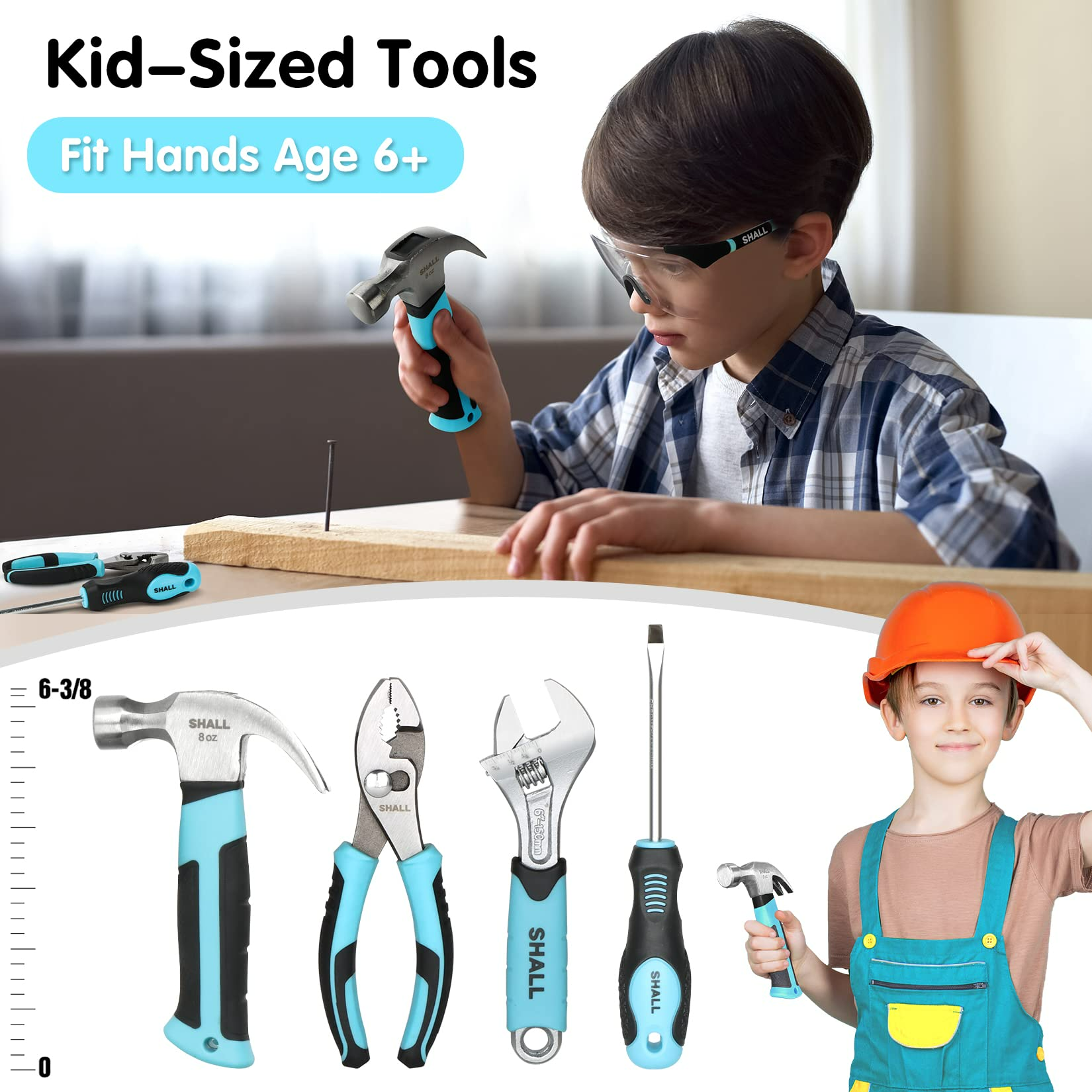 SHALL 26-Piece Kids Tool Set with 12-Inch Tool Bag photo 2