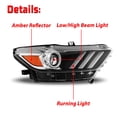 thumbnail image 4 of LED Headlight for 2015 2016 2017 Ford Mustang Projector Headlamp -Passenger side, 4 of 8