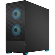 Fractal Design Pop Air RGB Clear Tempered Glass ATX Mid-Tower Computer Case, Cyan Core