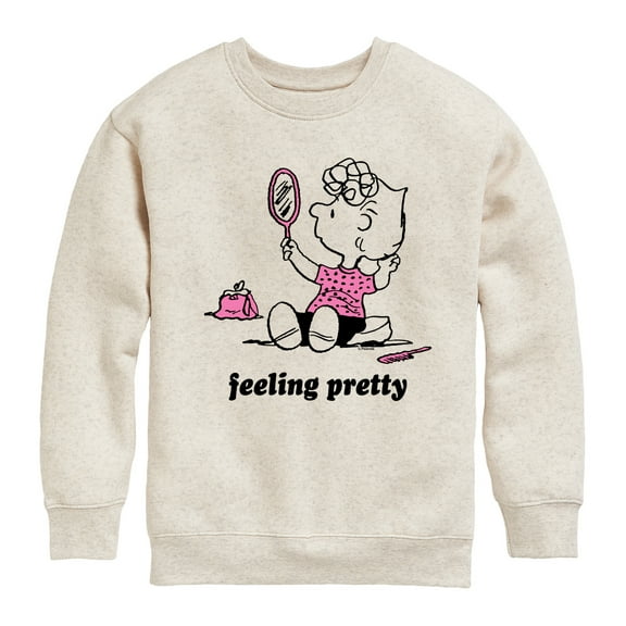 Peanuts - Feeling Pretty Sally - Toddler & Youth Crewneck Fleece Sweatshirt