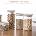 thumbnail image 5 of Food Container Kitchen Stackable Moisture\-proof Grain Organizer Transparent Sealing Storage Holder with Lid, 5 of 8