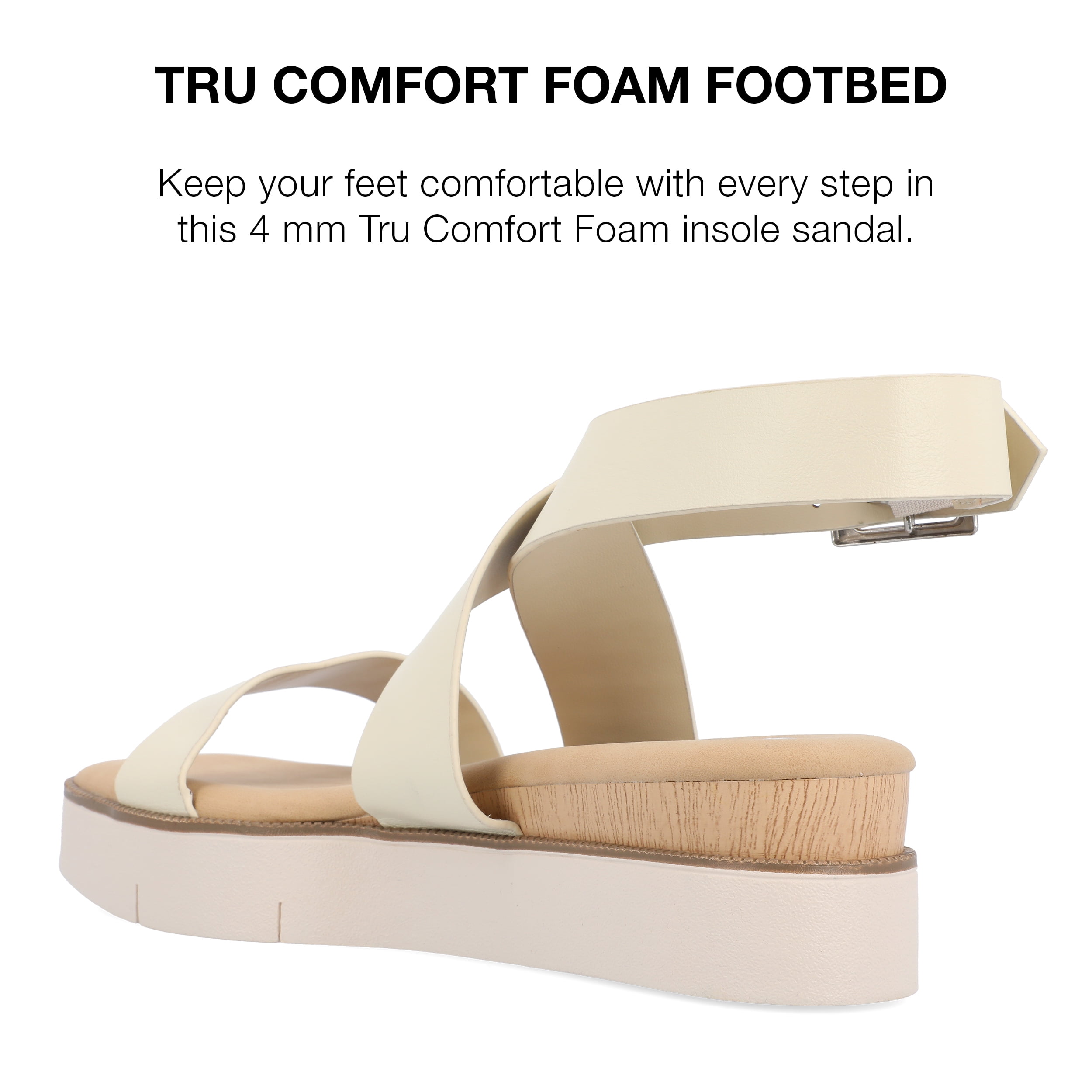 Journee Collection Womens Havalee Tru Comfort Foam Buckle Platform Sandals