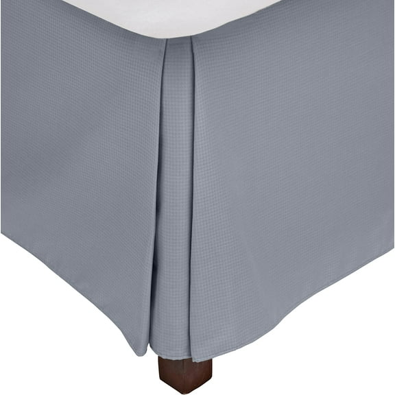 Calvin Klein Home Largo Small Diamond Bed Skirt, California King, Baltic