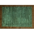 thumbnail image 1 of Ahgly Company Indoor Rectangle Abstract Turquoise Blue Modern Area Rugs, 8' x 10', 1 of 4