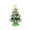 Green, variant on Wooowa Crystal Christmas Tree Figurines with Brushed Finish, Creative Decorative Gifts for Holiday Season