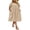 Khaki, variant on Zeagoo Plus Size Sundress Short Sleeve for Women Summer Cotton Dresses Casual Loose Pockets Long Dress