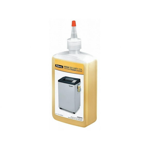 Fellowes Powershred® High Security Shredder Oil - 12 Oz. Bottle - 12 oz