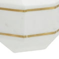 thumbnail image 4 of 6 Inches Marble Frame Octagonal Orb with Stable Base, White, 4 of 4