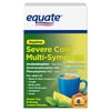 Equate Daytime Severe Cold & Flu Relief, Green Tea Honey Lemon, Non-Drowsy, 6 Packets