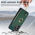 thumbnail image 2 of Nalacover Case for Samsung Galaxy S20 Ultra Wallet Case with Card Holder & Zipper Pocket, 360° Rotation Ring Kickstand Premium PU Leather Cover, Shockproof Magnetic Button Flip Stand Phone Case,Green, 2 of 9