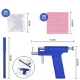 thumbnail image 4 of Máquina perforadora del equipo de herramientas del arma del cuerpo del ombligo de la nariz del oído con los pernos prisioneros 98PCS, 4 of 5