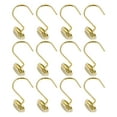 thumbnail image 5 of Utopia Alley  Rust Resistant Metal Shower Curtain Rings for Bathroom, Set of 12 Gold, 5 of 10
