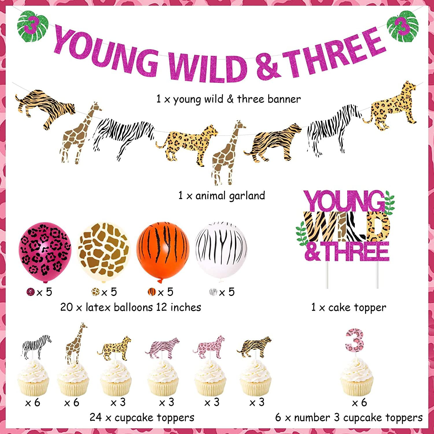 Unleash the Wild with Leopard Print Party Supplies Pack - Perfect for  Jungle and Cheetah Parties – Blue Orchards