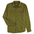 thumbnail image 1 of Reef Mens Rask Button Up Shirt, darkgreen, S Neck, 1 of 2