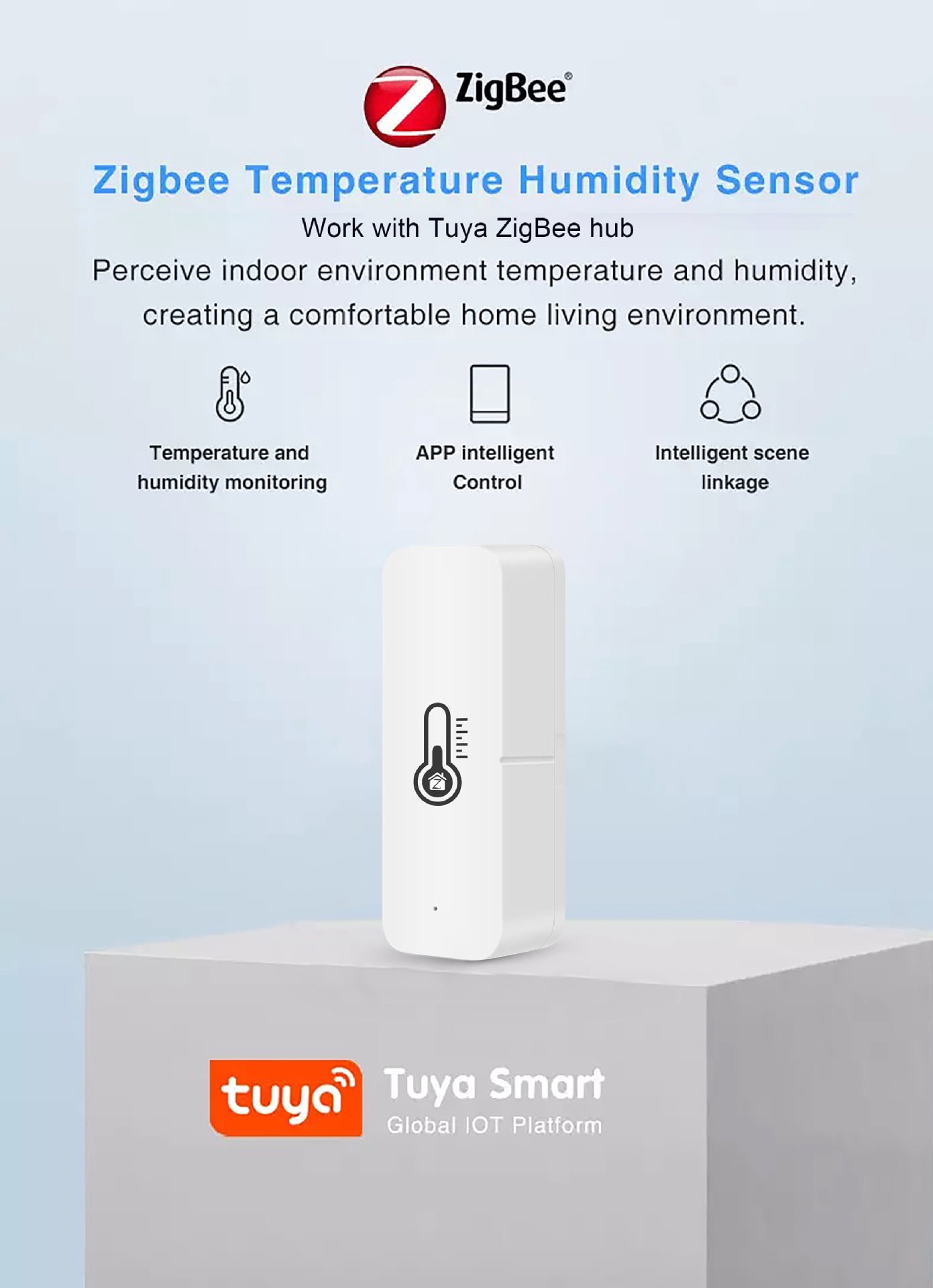 3.0 Smart Temperature & Humidity Sensor, Wireless Digital Hygrometer Thermometer with App Alerts, Works with Alexa & Google Home, Indoor Climate Monitor for Greenhouse, Alabaster Matte