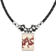 thumbnail image 1 of dragón chino retrato animal collar a mano colgante de cuerda de cuero Unbranded M, 1 of 3