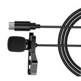 thumbnail image 3 of Monstrate Mini micrófono para iPhone, micrófono de solapa portátil con Clip para iPhone, iPad, Xiaomi, Android, Smartphone, cámara DSLR, PC, Cables de audio/vídeo  Tipo-C, 3 of 8