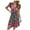 Black womens dresses, variant on Summer Saving Wycnly Womens Dresses Beach Vacation Vintage Bohemian Elastic Waist Flowy Swing A Line Dresses Summer Floral Print V-Neck Short Sleeve Formal Midi Dress Red s