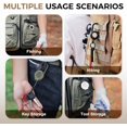 thumbnail image 4 of 3 in 1 New Multifunctional Retractable Pull Reel Carabiner Keychain, Heavy Duty Carabiner Badge Holder & Retractable Keychain with Badge Strap and Key Ring, 4 of 8