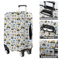 thumbnail image 5 of Cartoon Construction Vehicles Cranes Luggage Cover Fashion Suitcase Cover Baggage Covers Fit 25-28 Inch Luggage (Go Travel), 5 of 5