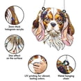 thumbnail image 3 of 89Bloom Cavalier King Charles Spaniel Stained Glass Hologram Ornament, Dog Stained Glass Suncatcher Ornaments Home Decor, Dog Holographic Ornaments, 3 of 7