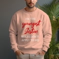 thumbnail image 6 of Men's 330g 100% Cotton Youngest Sisten Pattern Dropped Shoulder Crew Neck Sweatshirt, 6 of 15