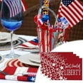 thumbnail image 2 of Dmlowu 4th of July Decorations Placemats Non Slip Table Mats Foldable Insulation Independence Day Table Placemats for Dinner Party Hotel Home Decoration, 2 of 6