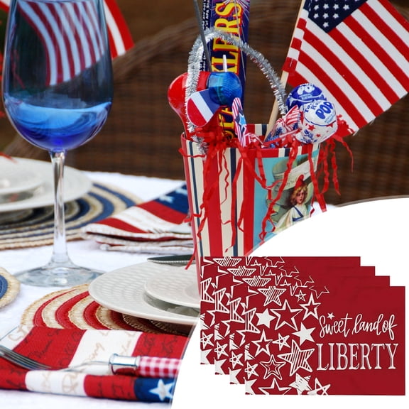 Fwttom 4Th of July Decorations, Independence Day Placemat Home Kitchen Decoration with Dining Mats