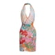 thumbnail image 3 of VISgogo Ladies Sexy Chest Hollow Dress, Summer Women Floral Printing Hanging Neck Tie Up Sin mangas Backless Slim Falda corta VISgogo moda, 3 of 9