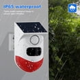 thumbnail image 3 of Solar Motion Sensor Alarm Outdoor Solar Alarm 120dB Loud Siren LED Strobe Light Sound Security Alarm Adjustable Sensing Distance IP65 Waterproof Motion Detector Alarm Rechargeable Suitable for Farms, 3 of 8