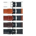 thumbnail image 4 of Hirsch Paul Embossed Leather Watch Strap - Brown - L - 22mm - Silver Buckle, 4 of 9