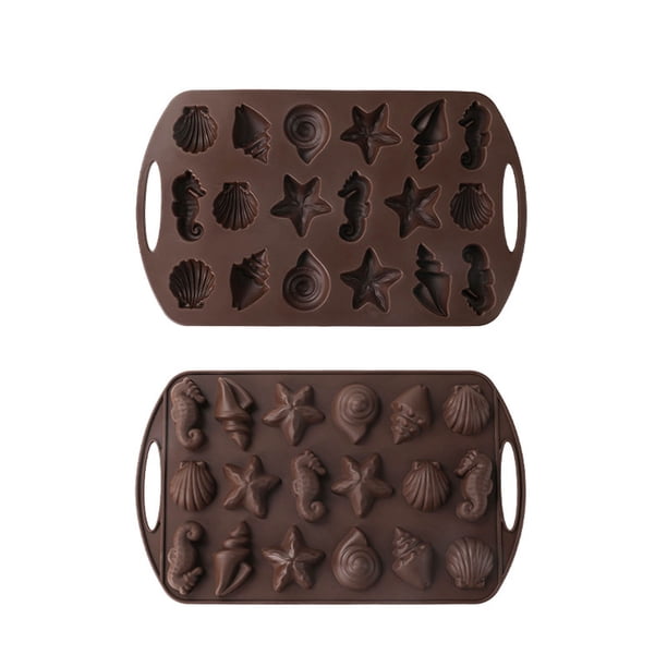 Molde De Silicona Para Panecillos De Maíz, Para Hornear, Antiadherente, Con Forma De Hoja De Nuez, Resistente Al Calor, Para Diversos Productos Horneados, Como Pasteles Y Chocolates