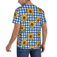 thumbnail image 2 of KLL Sunflowers for Men's Baseball Shirts,Short Sleeve Casual Shirts Button Down Shirt for Men Beach Summer Wedding Shirt-Large, 2 of 7