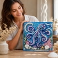thumbnail image 6 of Ocean Theme Pearl Diamond Painting, Complete Bead Mosaic Set with Coastal Patterns and High-Gloss Pearl-Style Faceted Pieces for Art Creation (Octopus), 6 of 8