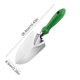 thumbnail image 3 of Herramienta de jardín – Paleta de jardinería de acero inoxidable | Mango ergonómico de plástico, resistente al óxido, agujero colgante | Verde | 10,43x3,35 in | Plantación al aire libre, deshierbe, 3 of 6