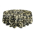 thumbnail image 5 of Zebra and Leopard Print Pattern Round Tablecloth 60"x60",Wrinkle Wipeable Table Cloth for Kitchen Dining Room Picnic Patio Party, 5 of 6