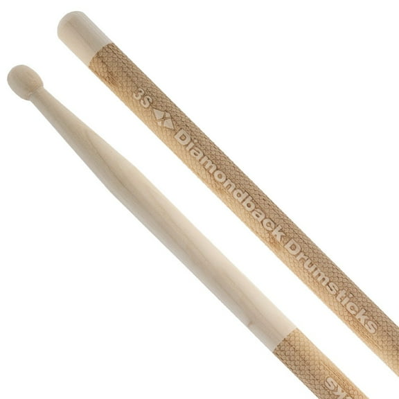 Diamondback Drumsticks Hickory Laser Engraved Drumsticks (3S)