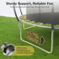 thumbnail image 4 of FUNTOK Trampoline 10FT 12FT 14FT Trampoline with Enclosure Net for Kids Adults, 600 LBS New Upgraded Recreational Backyard Trampolines with Waterproof Jump Mat Ladder for 3 Person, 4 of 10