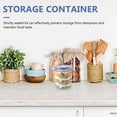 thumbnail image 3 of HEMOTON Plastic Storage Jar for Kitchen Made of PP Material 4pcs Transparent Dustproof and Insectproof 0.94gal, 3 of 8