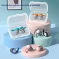 thumbnail image 1 of 1 Paire de Bouchons d'Oreilles de Natation Ergonomiques Confortables Portables Imperméables Protection Auditive Réutilisables Unisexes Réduction de Bruit Bouchons d'Oreilles en Silicone Accessoires Supplémentaires, 1 of 7
