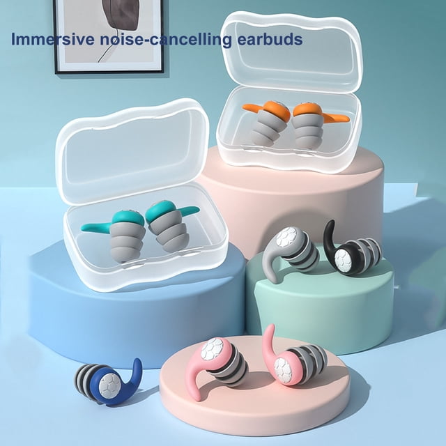1 Paire de Bouchons d'Oreilles de Natation Ergonomiques Confortables Portables Imperméables Protection Auditive Réutilisables Unisexes Réduction de Bruit Bouchons d'Oreilles en Silicone Accessoires Supplémentaires
