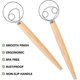 thumbnail image 2 of Stainless Steel Non-Slip Food-Grade Dough Whisk for Bread Pizza Dishwasher Safe, 2 of 5