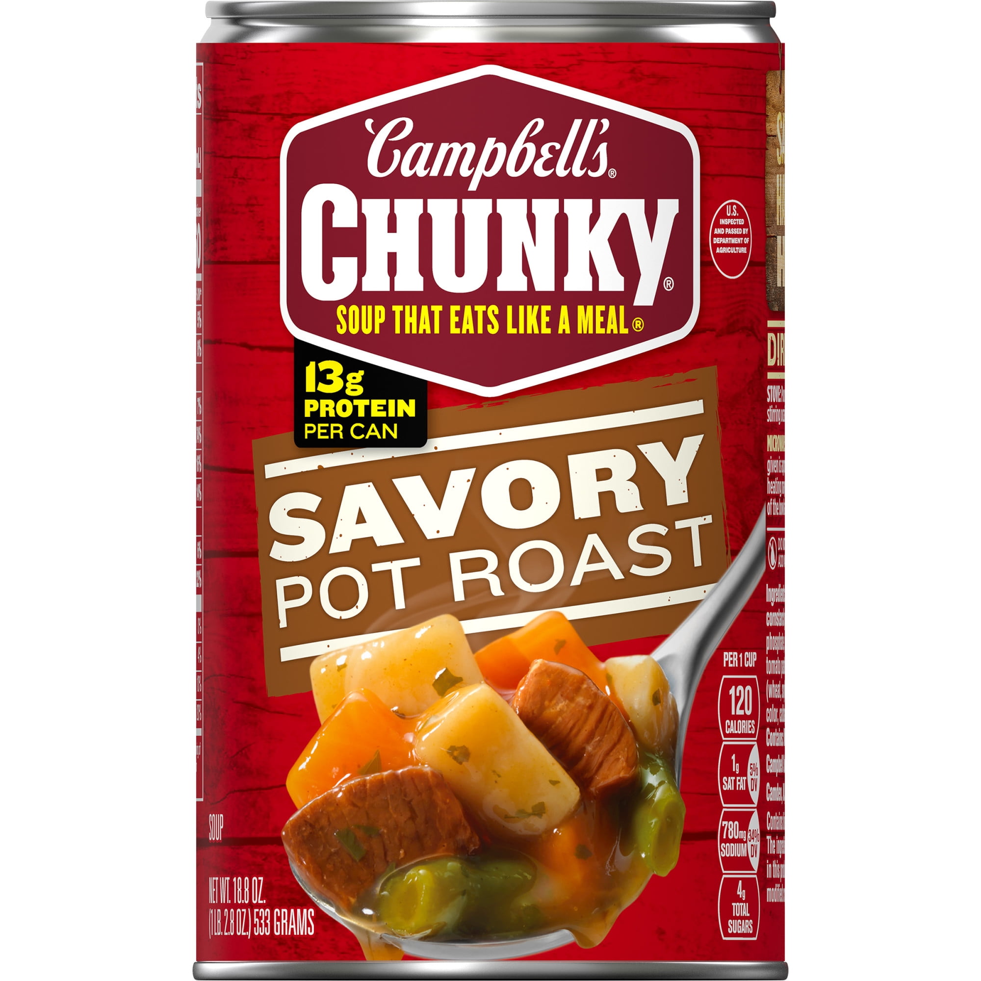 Campbell s Chunky Savory Pot Roast Soup Carne Asada 18.8 oz Can Walmart