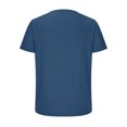 thumbnail image 5 of Homenesgenics Mens Shirts Men Tops T Shirts for Man Fashion Men Casual Button Solid Color Short Sleeve-Neck Blouses Shirts Blue XXL, 5 of 6