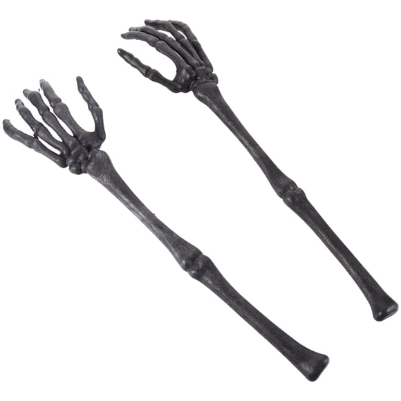 FESTFENDS 1Par De Skeleton Arm Stakes Negros Para De Fiesta Y Ambiente Escalofriante En Jardín