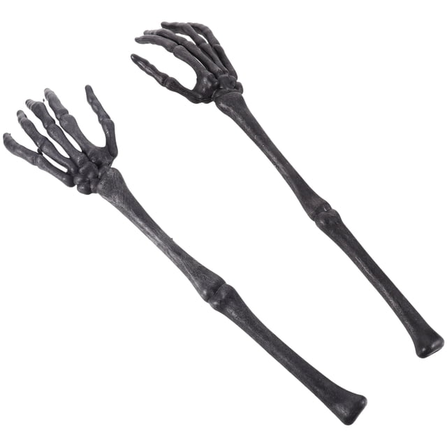 FESTFENDS 1Par De Skeleton Arm Stakes Negros Para De Fiesta Y Ambiente Escalofriante En Jardín