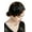 F02 Black, variant on 1920s Flapper Headband Vintage Roaring 20s Great Gatsby Feather Headpiece Hair Accessories for Women(Green)